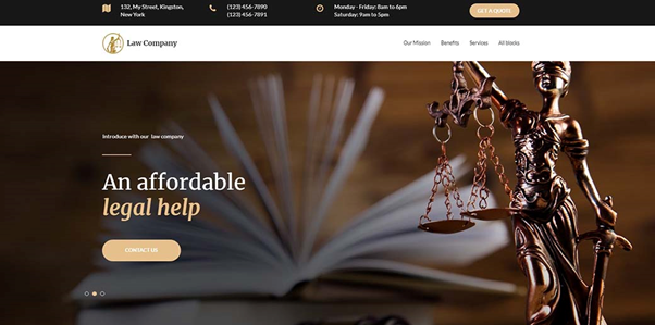 طراحی سایت موسسه حقوقی